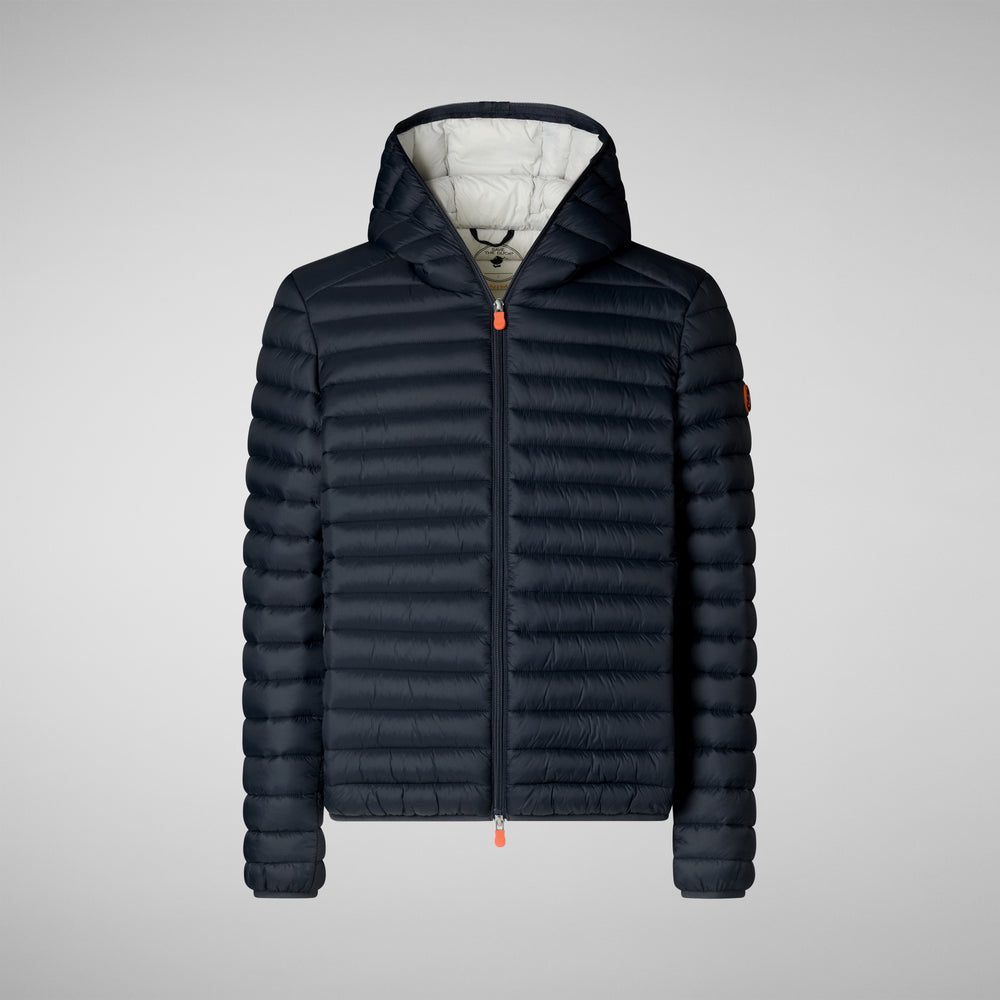 Save the duck PIUMINO ANIMAL FREE CON CAPPUCCIO UOMO DONALD GRIGIO NERO Affare Del Giorno