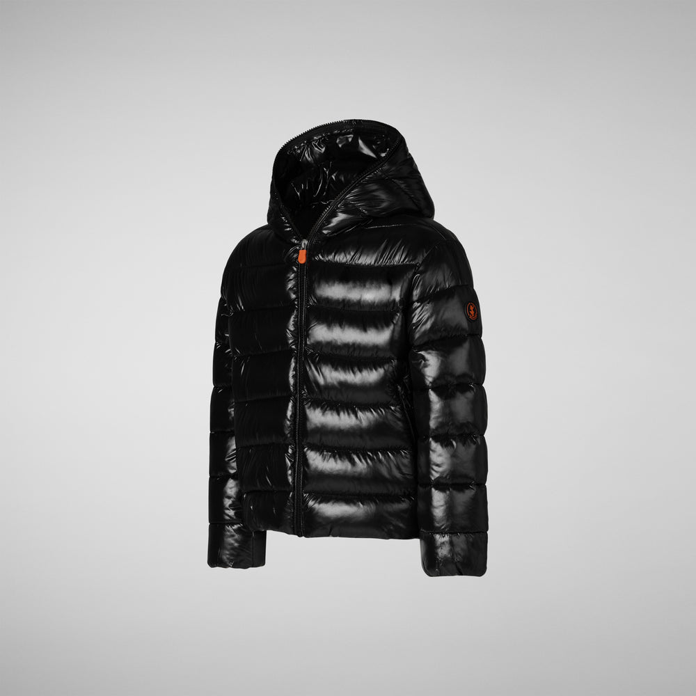 Save the duck BOMBER CON CAPPUCCIO BAMBINA IMARA NERO Sconto