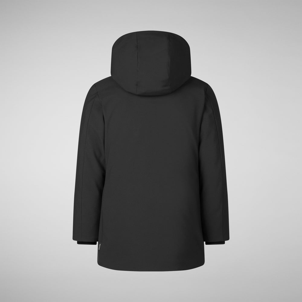 Save the duck PARKA CON CAPPUCCIO BAMBINA ALLY NERO Outlet