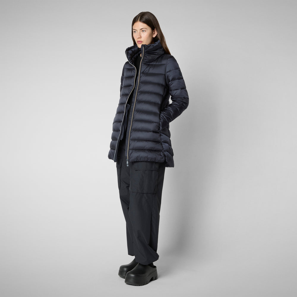 Save the duck PIUMINO ANIMAL FREE DONNA LYDIA BLU NERO Vendita Economica