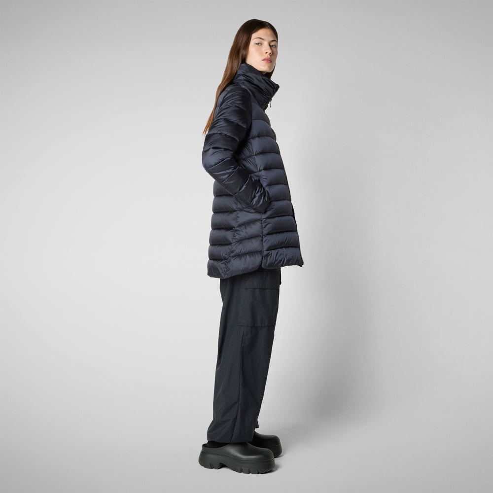 Save the duck PIUMINO ANIMAL FREE DONNA LYDIA BLU NERO Vendita Economica