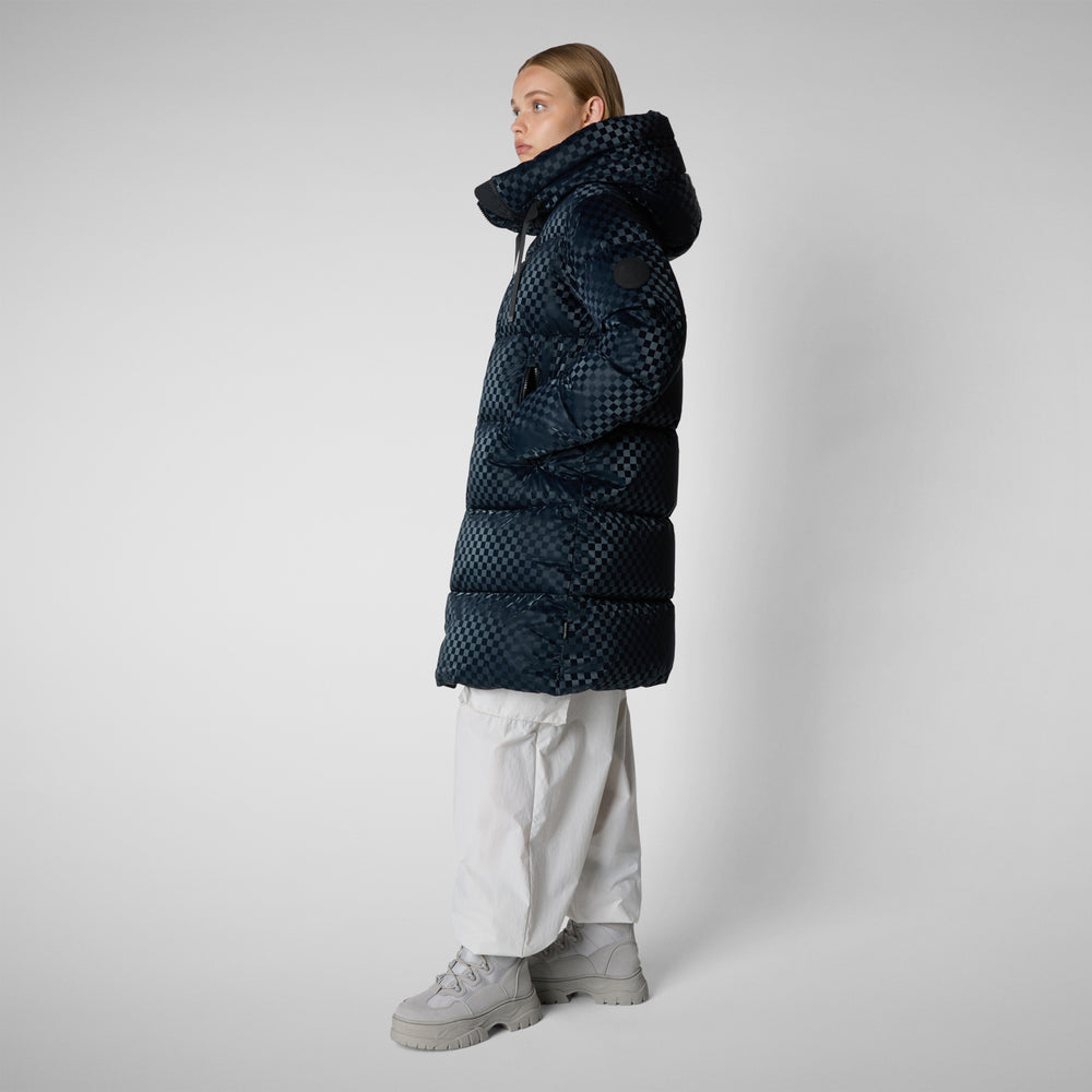 Save the duck PIUMINO ANIMAL FREE CON CAPPUCCIO AMARANTA BLU NERO Saldi Di Fabbrica