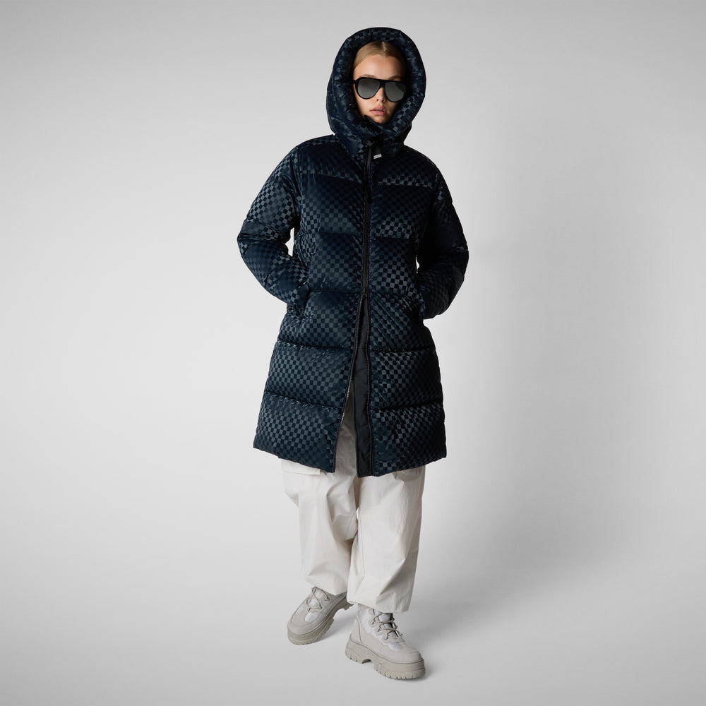 Save the duck PIUMINO ANIMAL FREE CON CAPPUCCIO AMARANTA BLU NERO Saldi Di Fabbrica