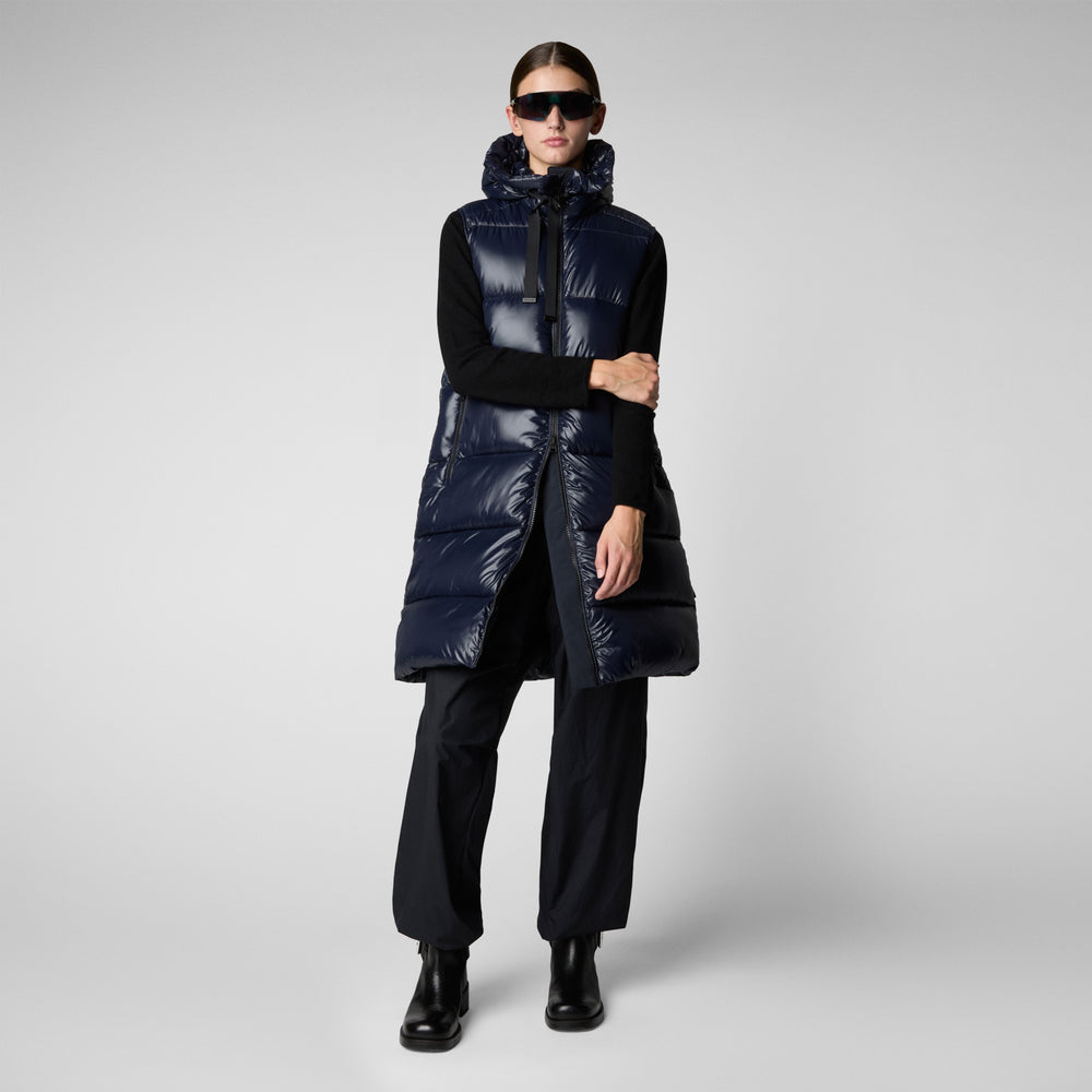 Save the duck GILET CON CAPPUCCIO DONNA IRIA BLU NERO I Più Venduti
