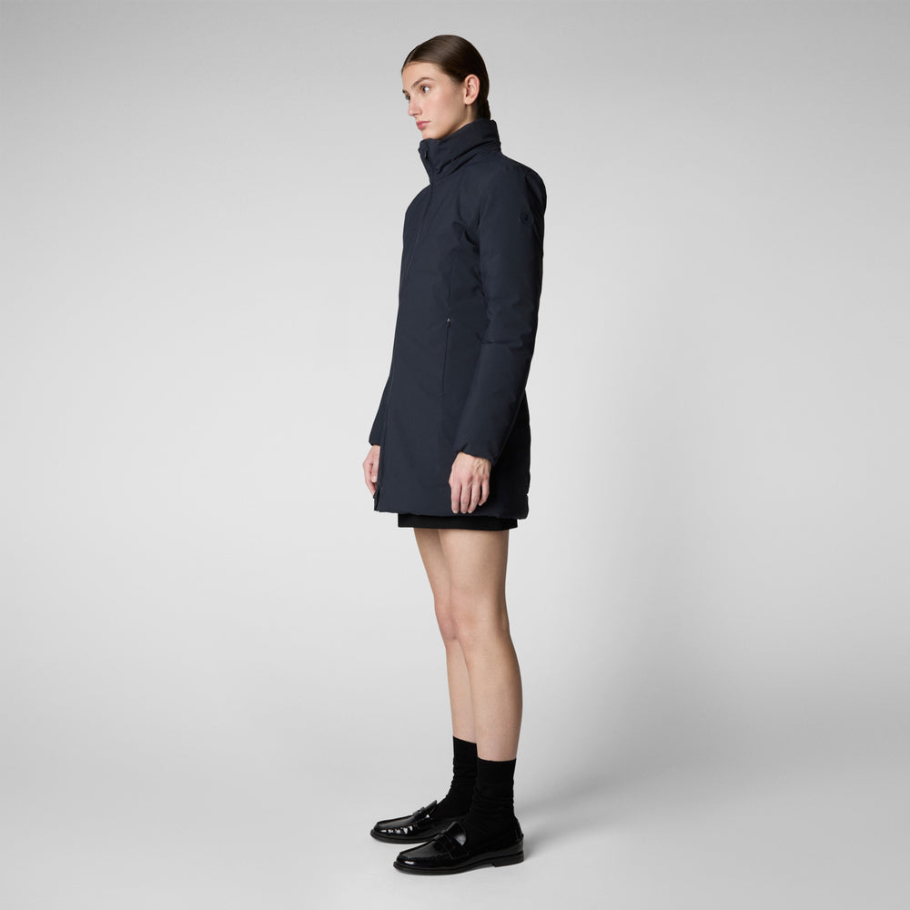 Save the duck PARKA DONNA CON CAPPUCCIO RACHEL BLU NERO Soddisfazione Garantita