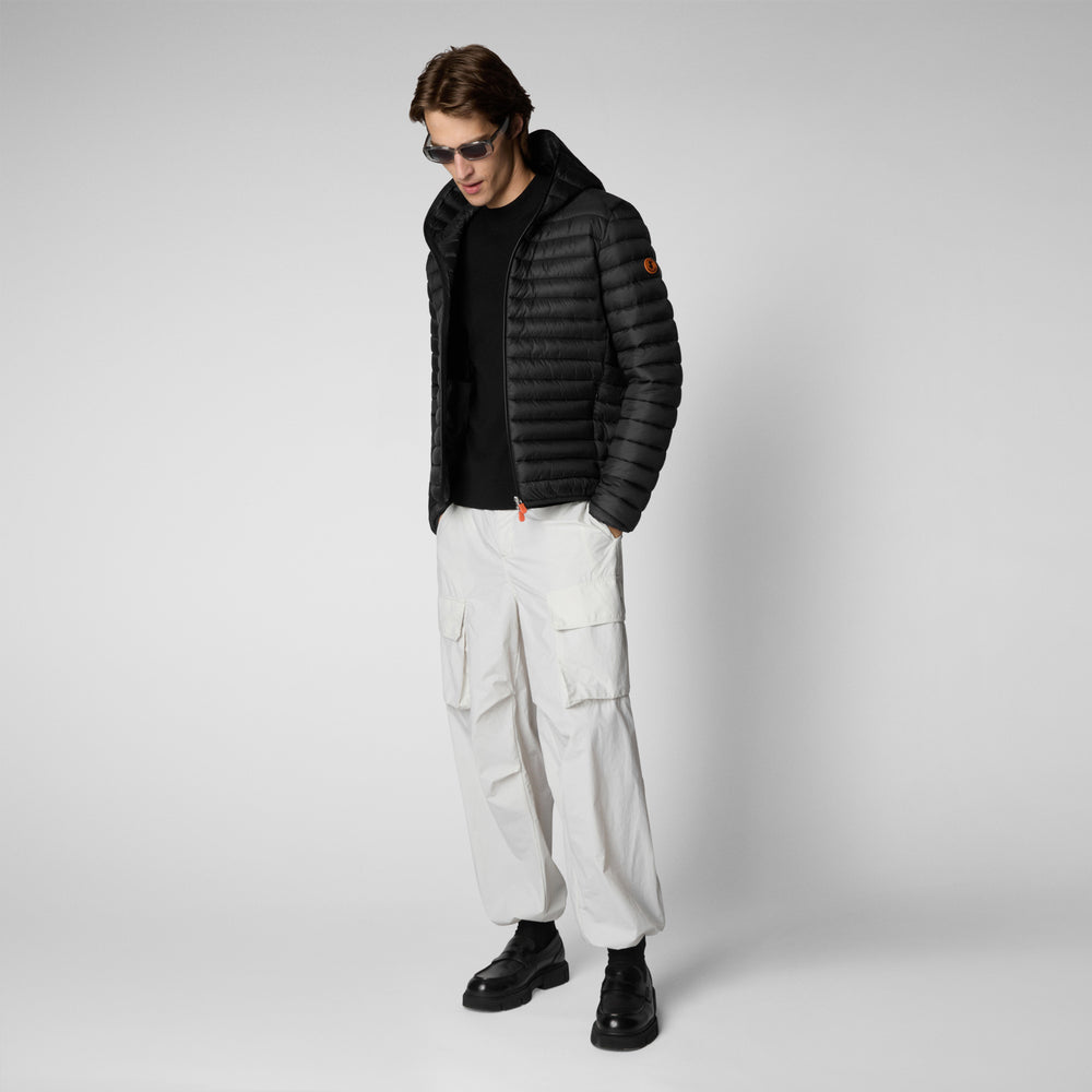 Save the duck Piumino animal free con cappuccio uomo Donald Nero Vendita