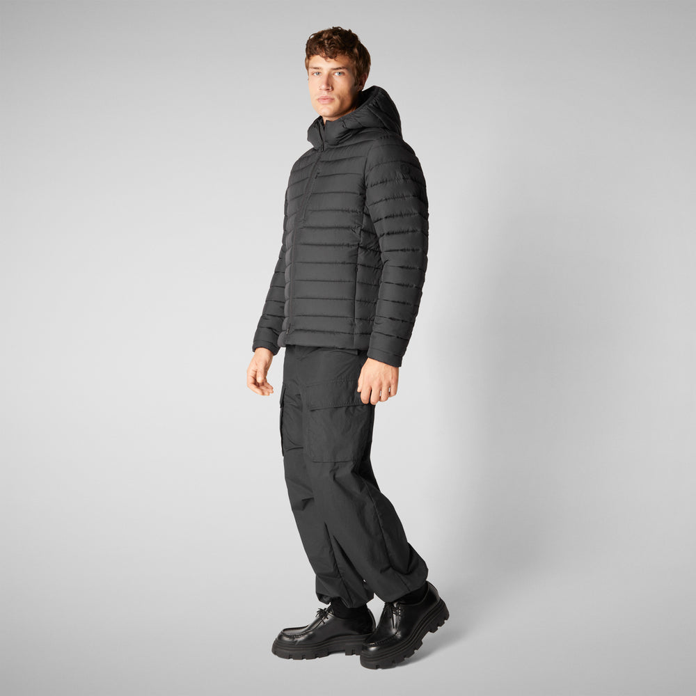 Save the duck PIUMINO UOMO JUNCUS NERO Spedizione Gratuita