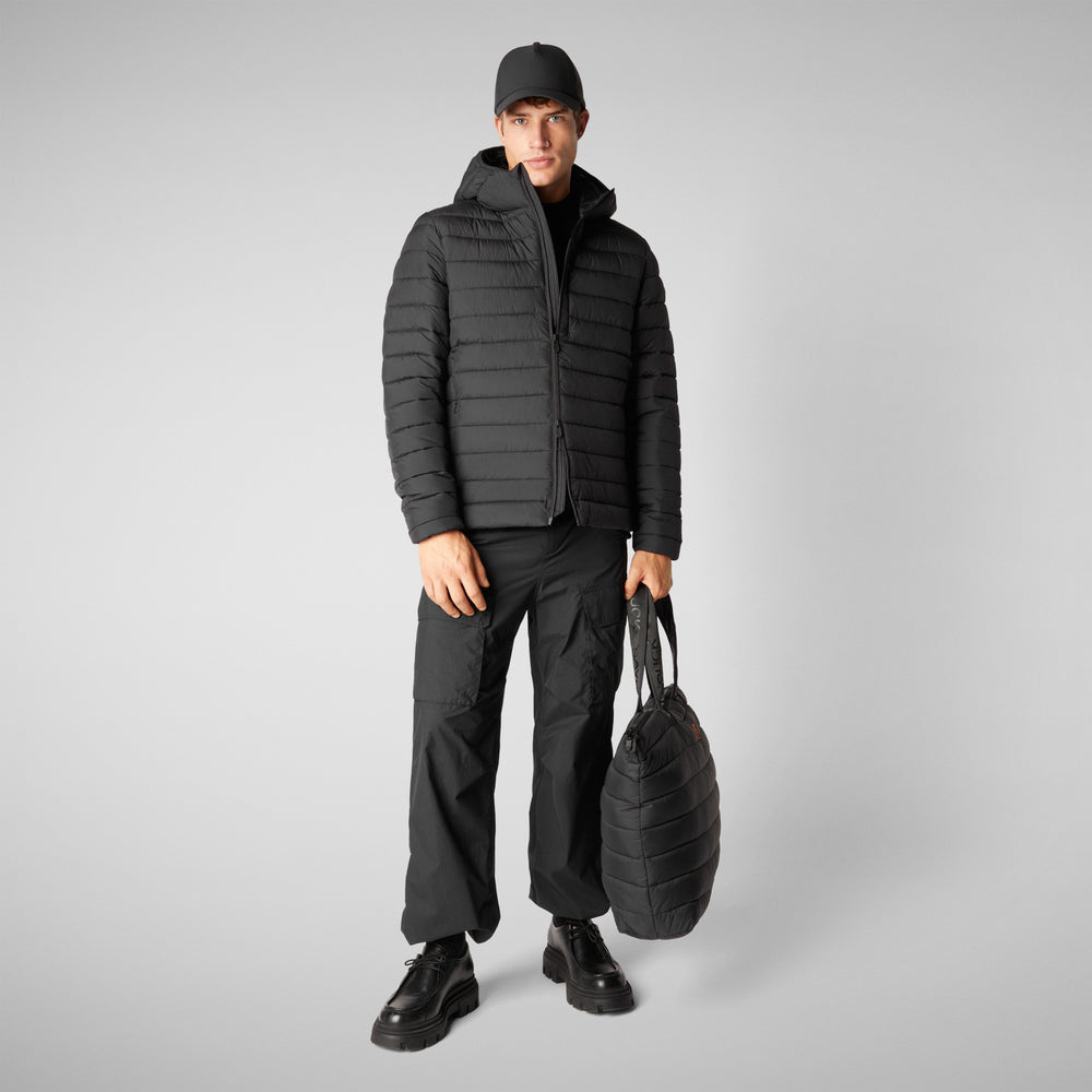 Save the duck PIUMINO UOMO JUNCUS NERO Spedizione Gratuita