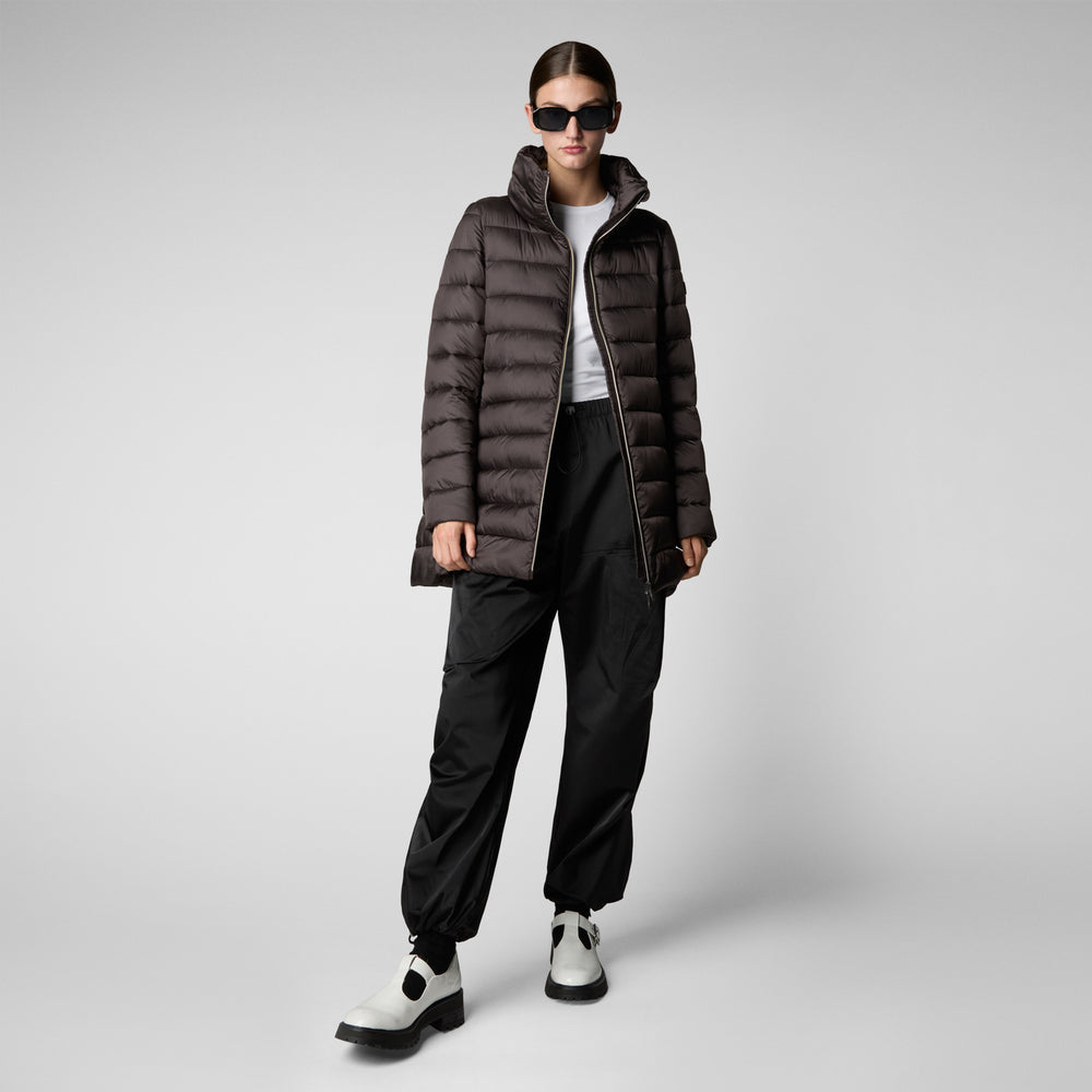 Save the duck PIUMINO ANIMAL FREE DONNA LYDIA BROWN NERO Negozi Online