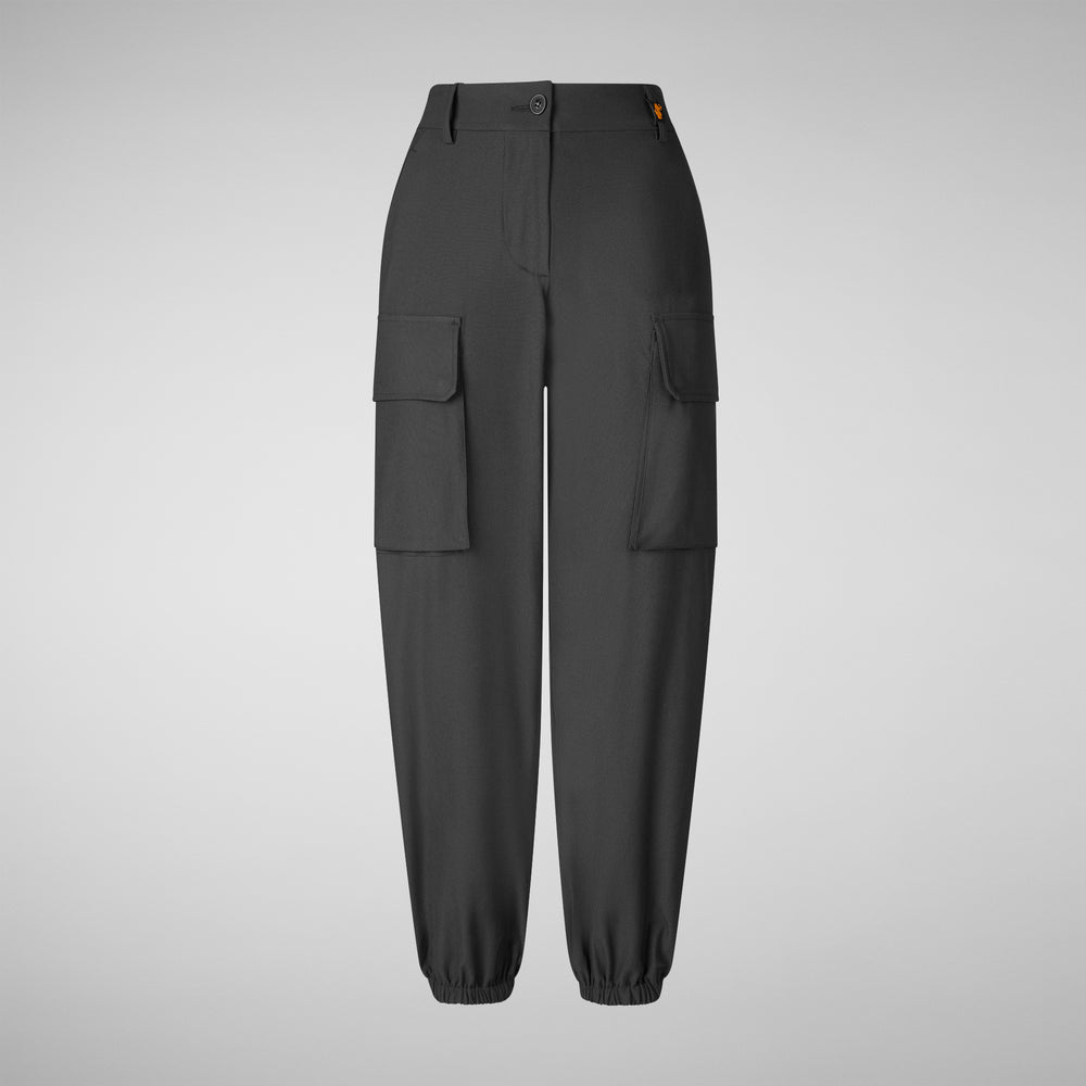 Save the duck PANTALONI CARGO DONNA GOSY NERO Promozione Limitata