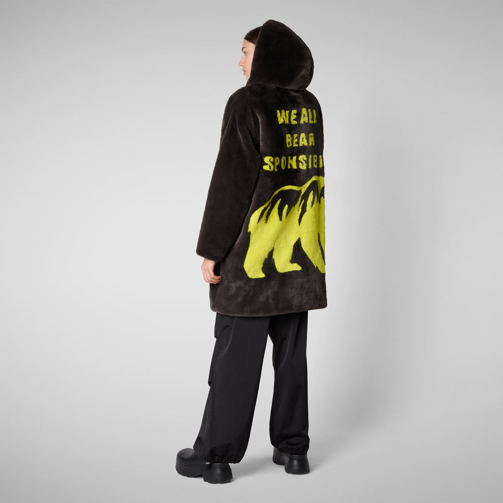 Save the duck GIACCA DONNA KALA MARRONE NERO Affare Del Giorno