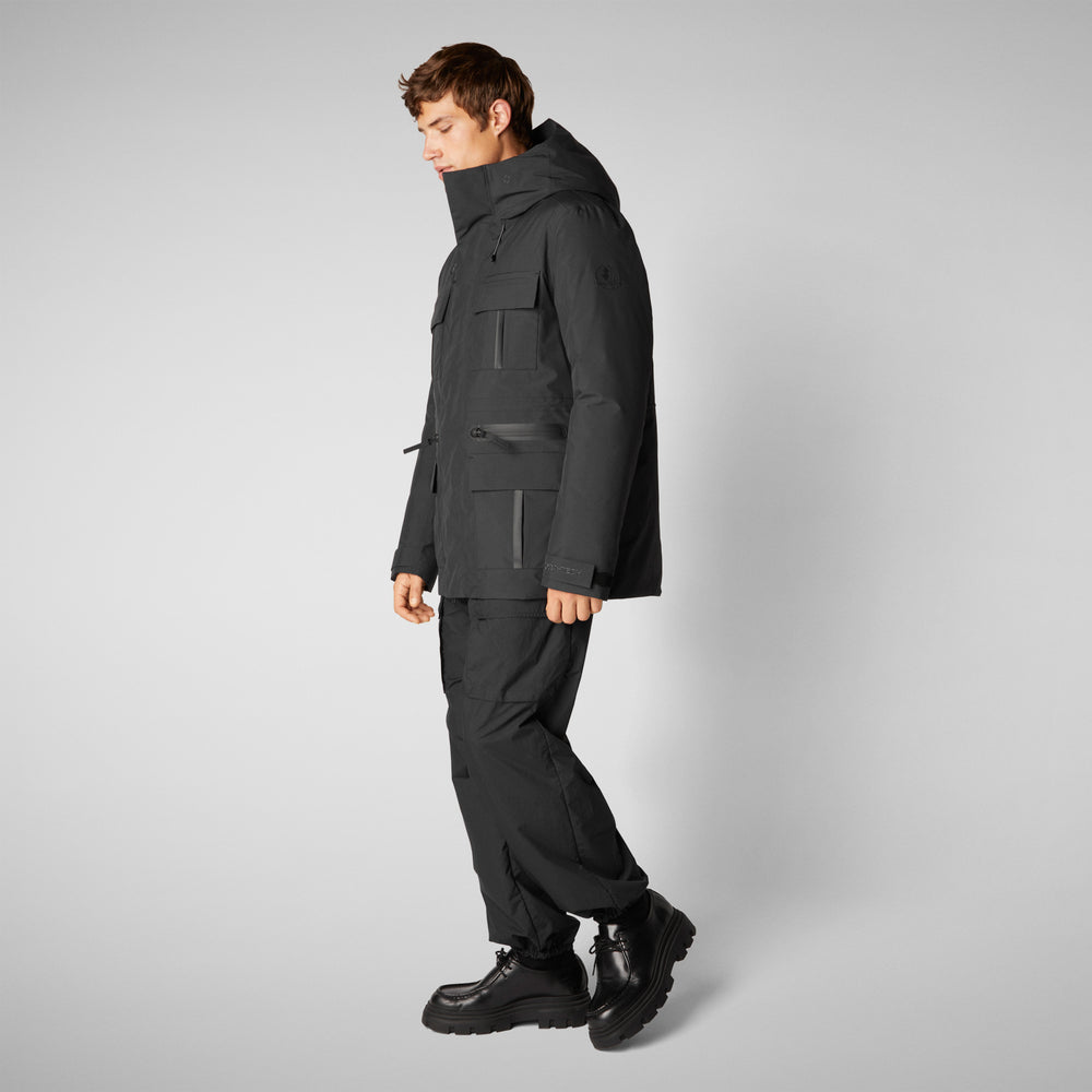 Save the duck PARKA UOMO KEATON IN NERO Presa