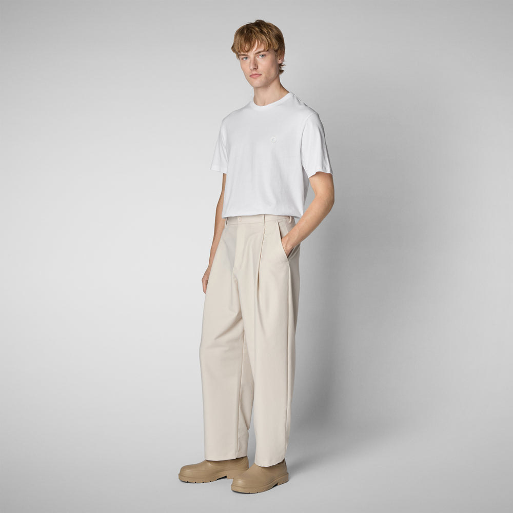 Save the duck T-SHIRT UOMO BRAM IN OFF WHITE Economico