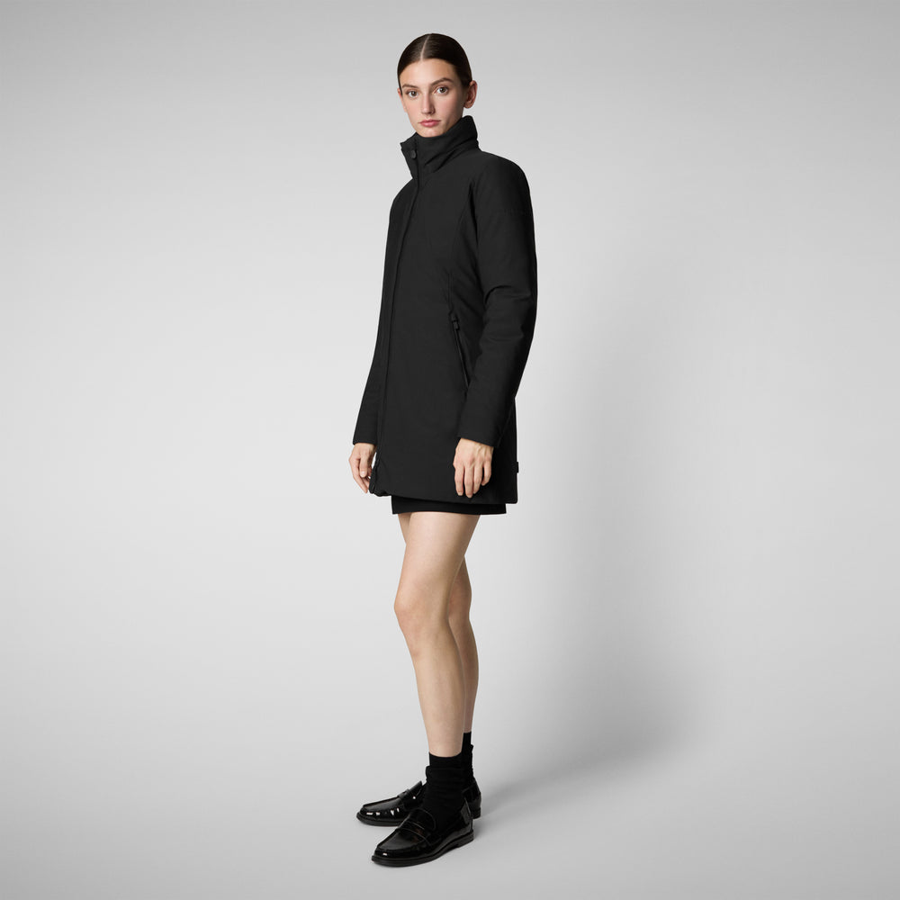 Save the duck giacca DONNA CON CAPPUCCIO LILA NERO Hotsell