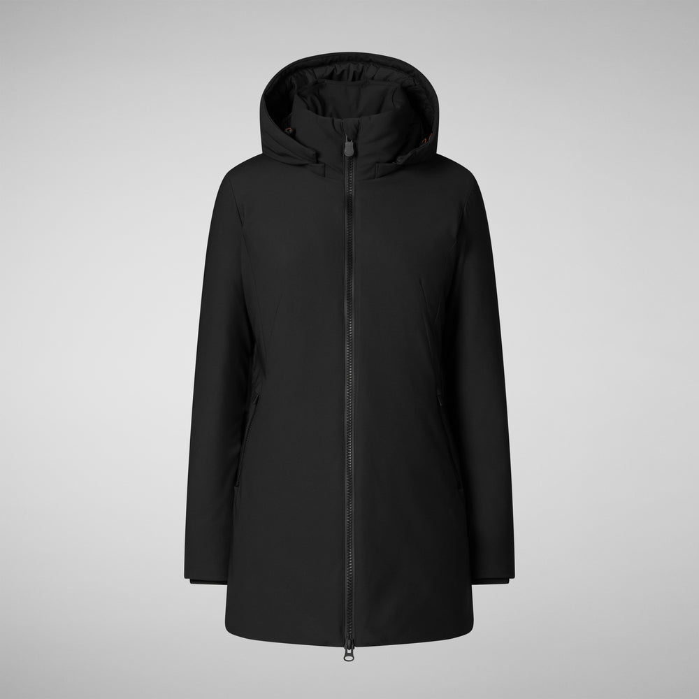 Save the duck giacca DONNA CON CAPPUCCIO LILA NERO Hotsell
