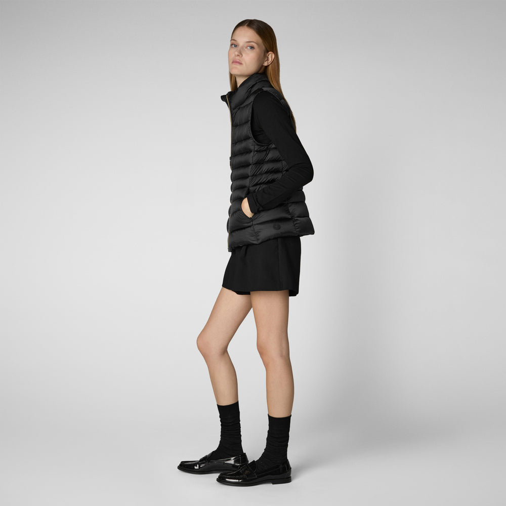 Save the duck GILET DONNA LYNN NERO Saldi Di Fabbrica