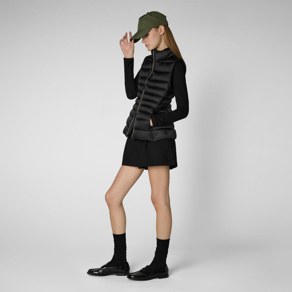Save the duck GILET DONNA LYNN NERO Saldi Di Fabbrica