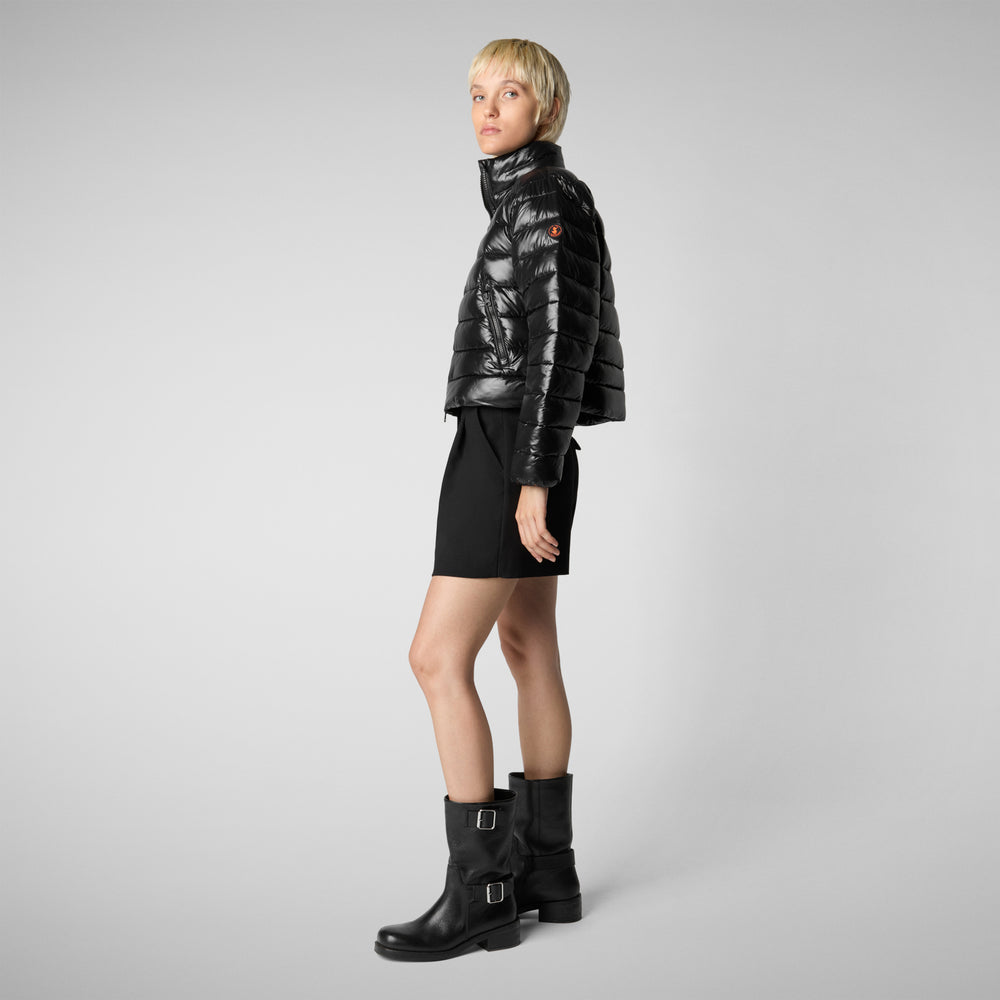 Save the duck PIUMINO ANIMAL FREE DONNA MYRA NERO Offerta natalizia