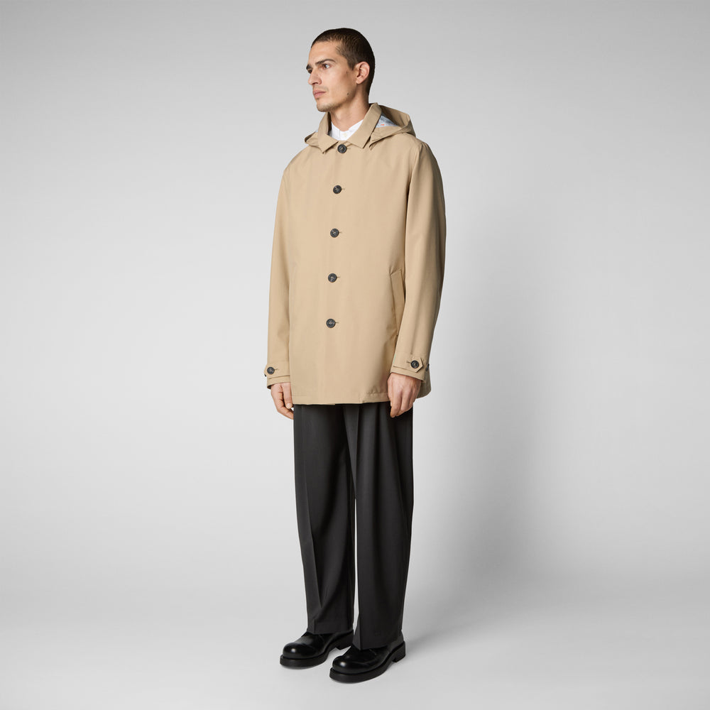 Save the duck Impermeabile uomo Benjamin beige scuro 2025