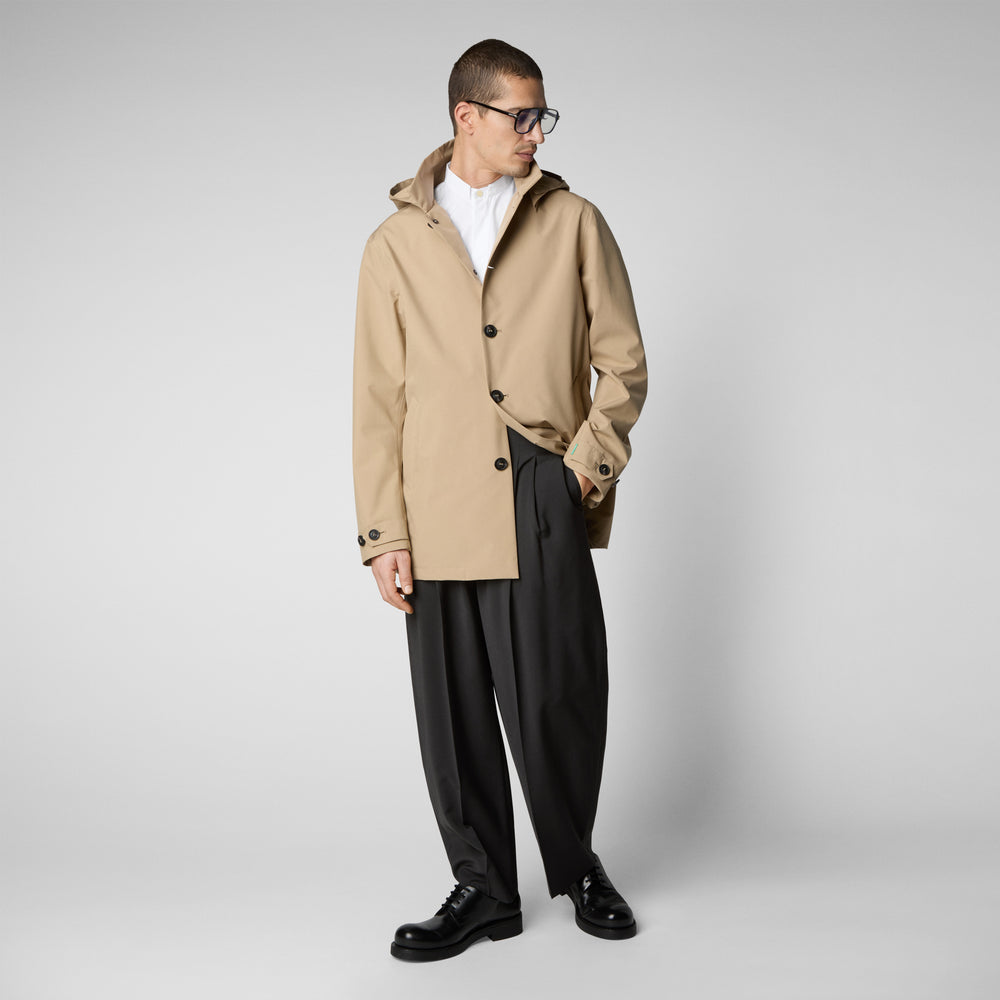 Save the duck Impermeabile uomo Benjamin beige scuro 2025