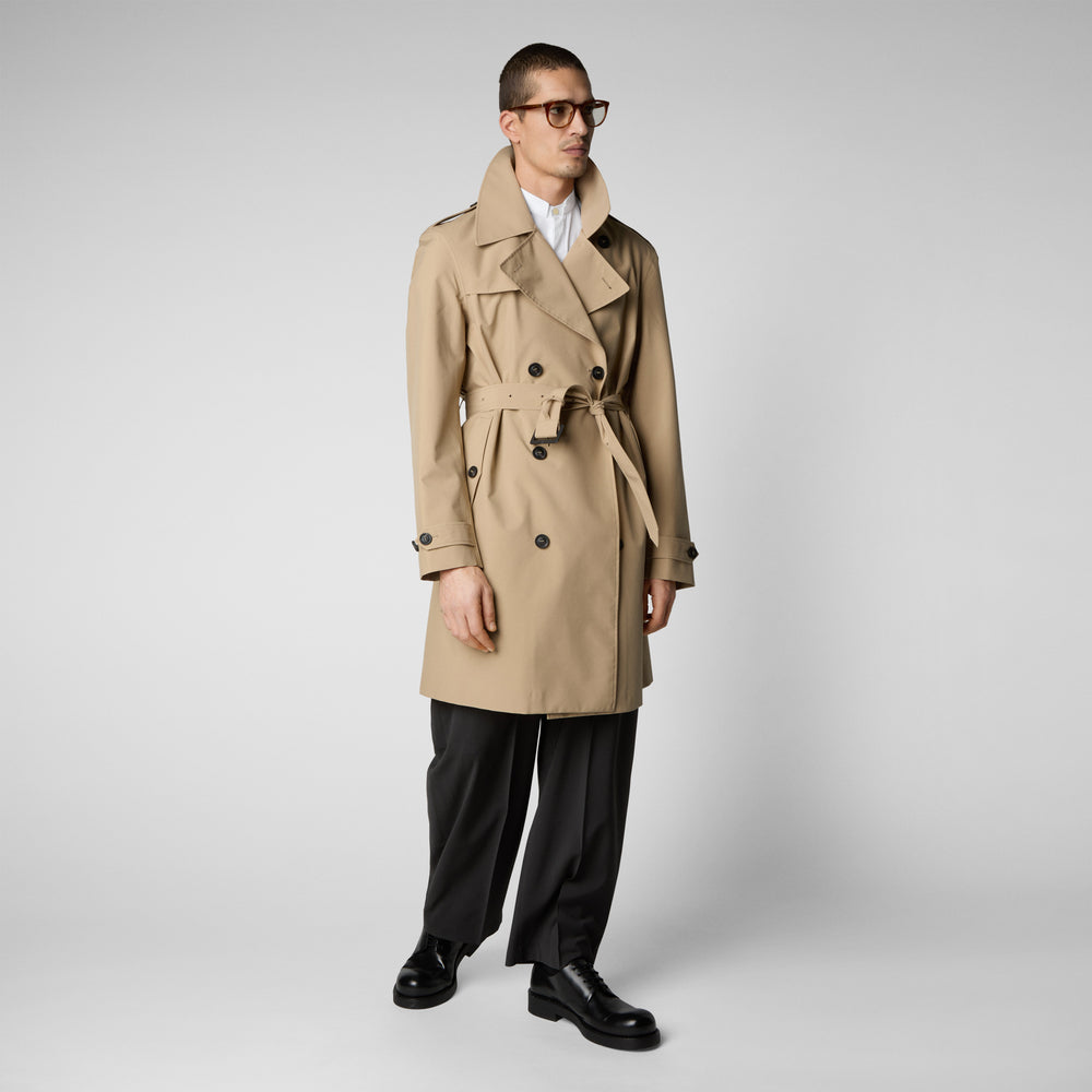 Save the duck Impermeabile uomo Zarek sturdust beige In Linea
