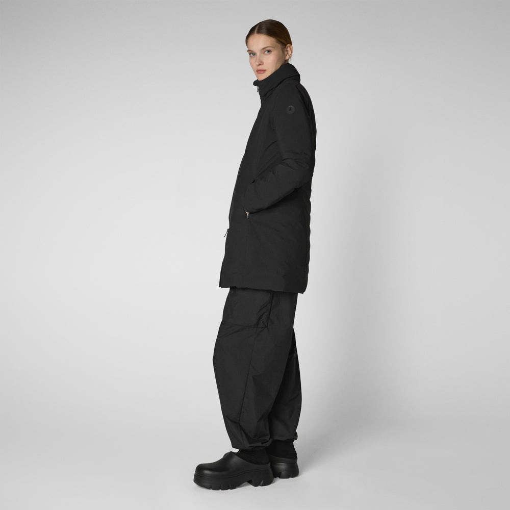 Save the duck PARKA DONNA CON CAPPUCCIO RACHEL NERO Affare Del Giorno