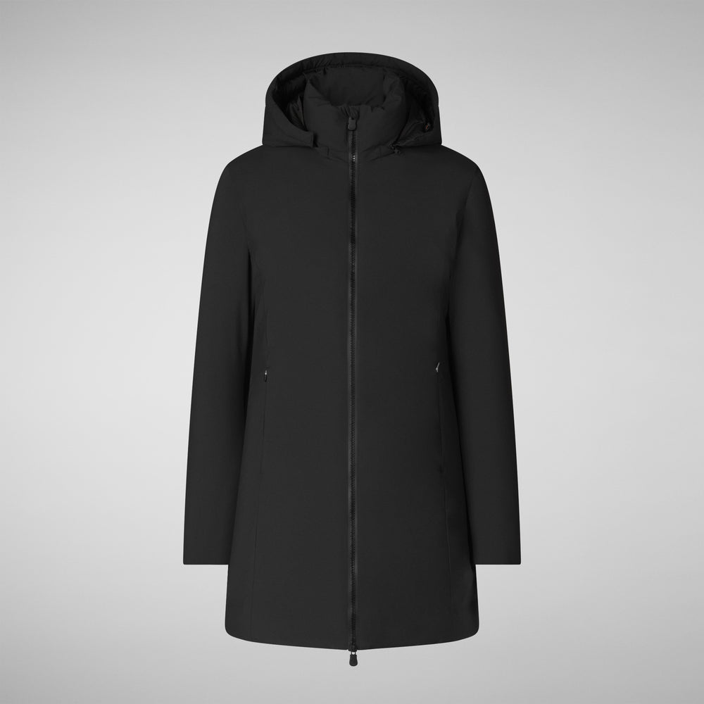 Save the duck PARKA DONNA CON CAPPUCCIO RACHEL NERO Affare Del Giorno