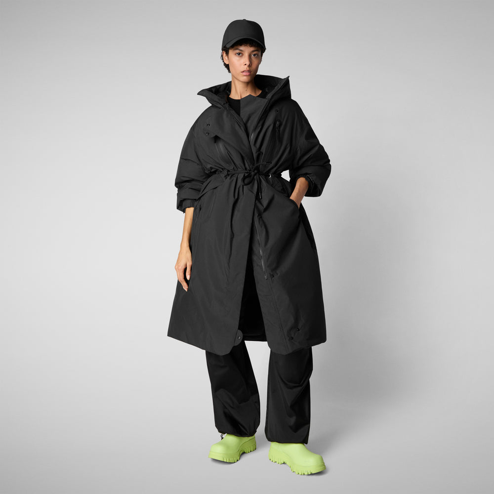 Save the duck PARKA CON CAPPUCCIO DONNA REIRA NERO Moda