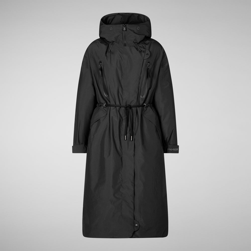 Save the duck PARKA CON CAPPUCCIO DONNA REIRA NERO Moda