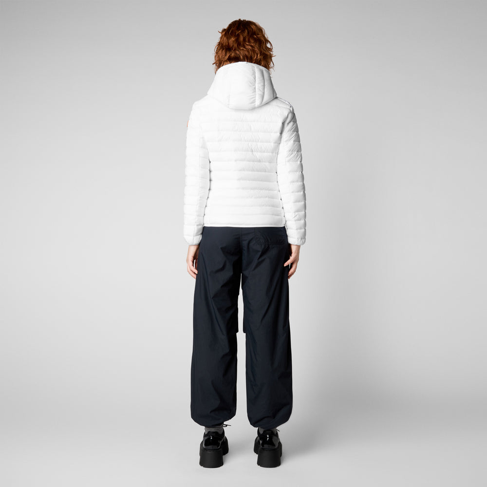 Save the duck Piumino animal free con cappuccio donna Daisy off bianco 2025