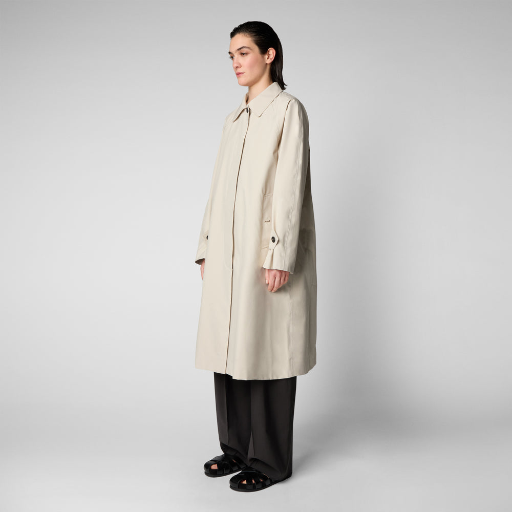 Save the duck Impermeabile donna Zola beige crema Nuovo