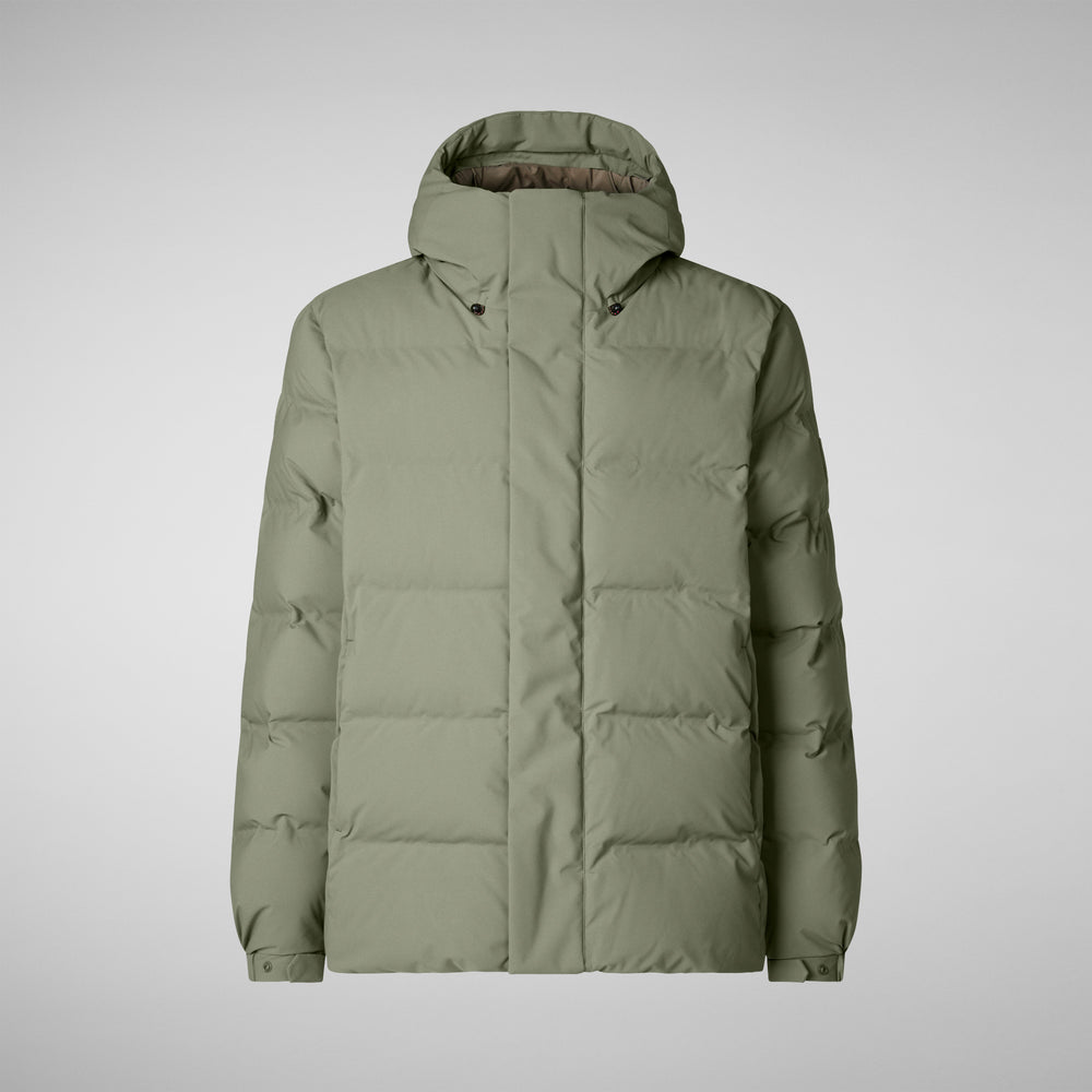 Save the duck PARKA UOMO LELAND IN SWAMP GREEN Vendita