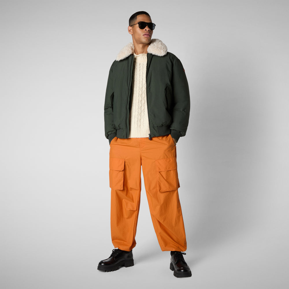 Save the duck GIACCA UOMO RIKER IN LAND GREEN Spedizione Gratuita