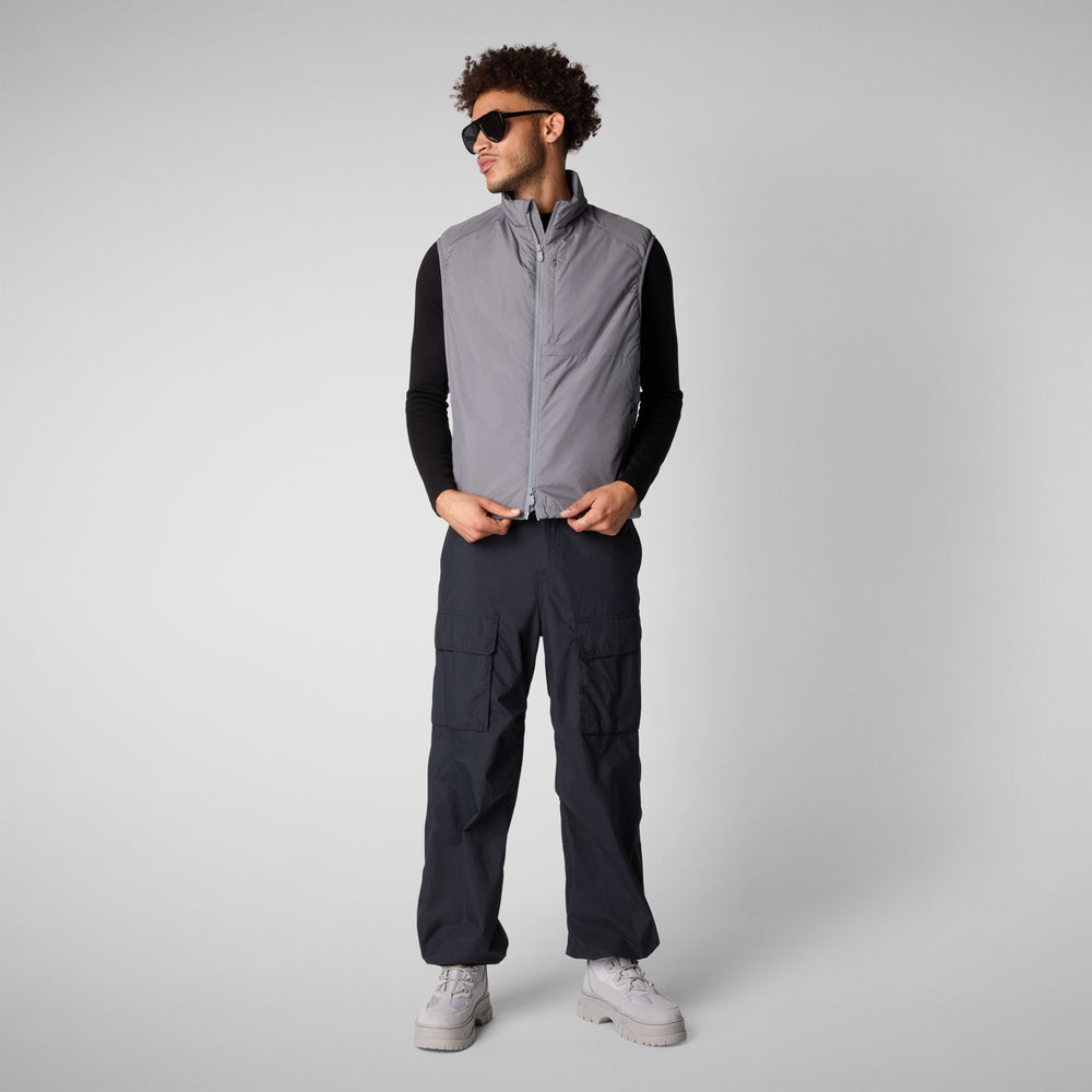 Save the duck GILET UOMO TURNER IN MID GREY Duty-free