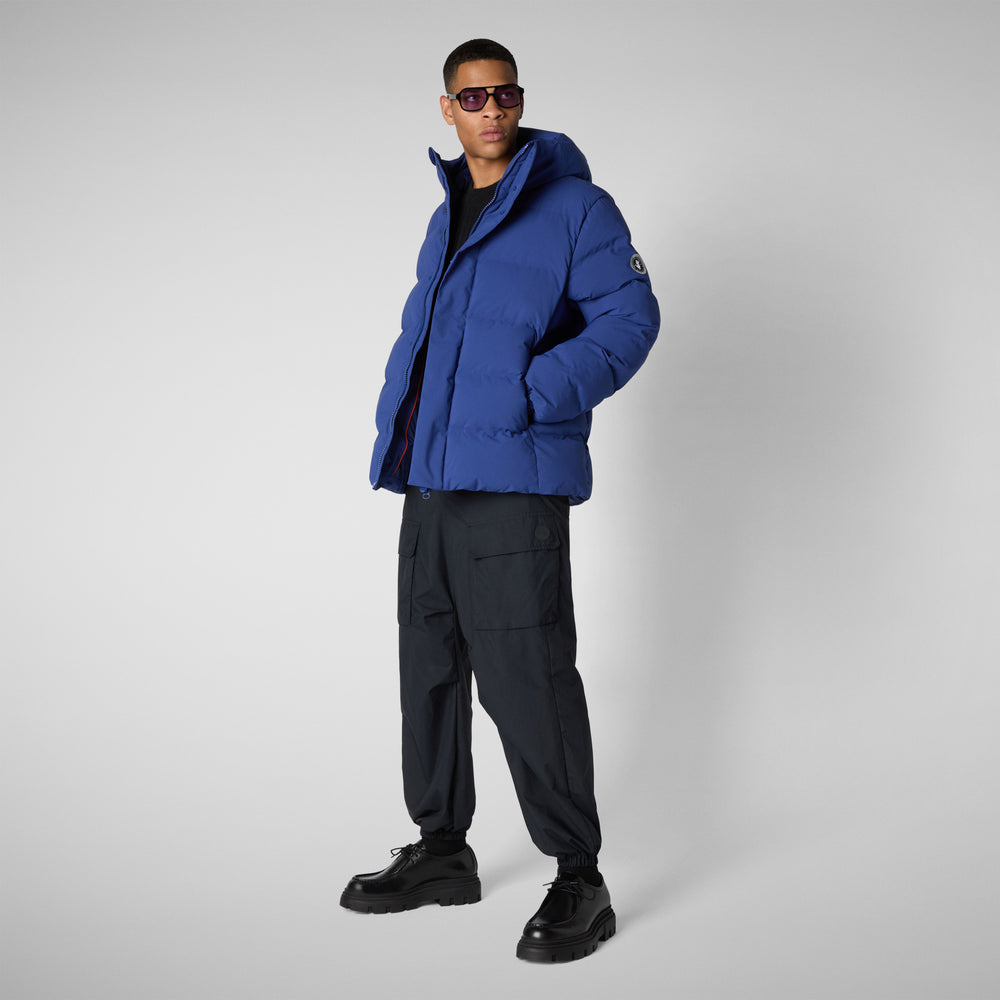 Save the duck PARKA UOMO LELAND IN ECLIPSE BLUE Negozi Online