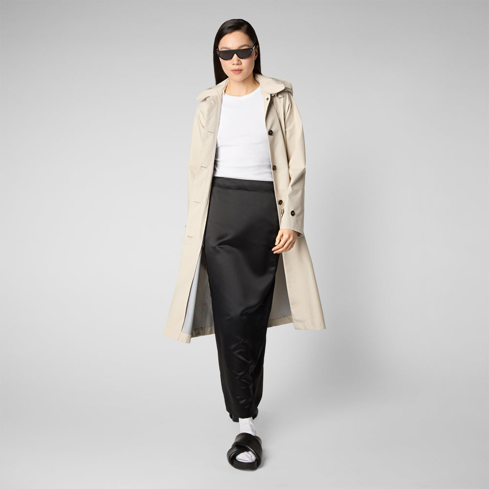 Save the duck Impermeabile donna Asia beige crema Sottocosto