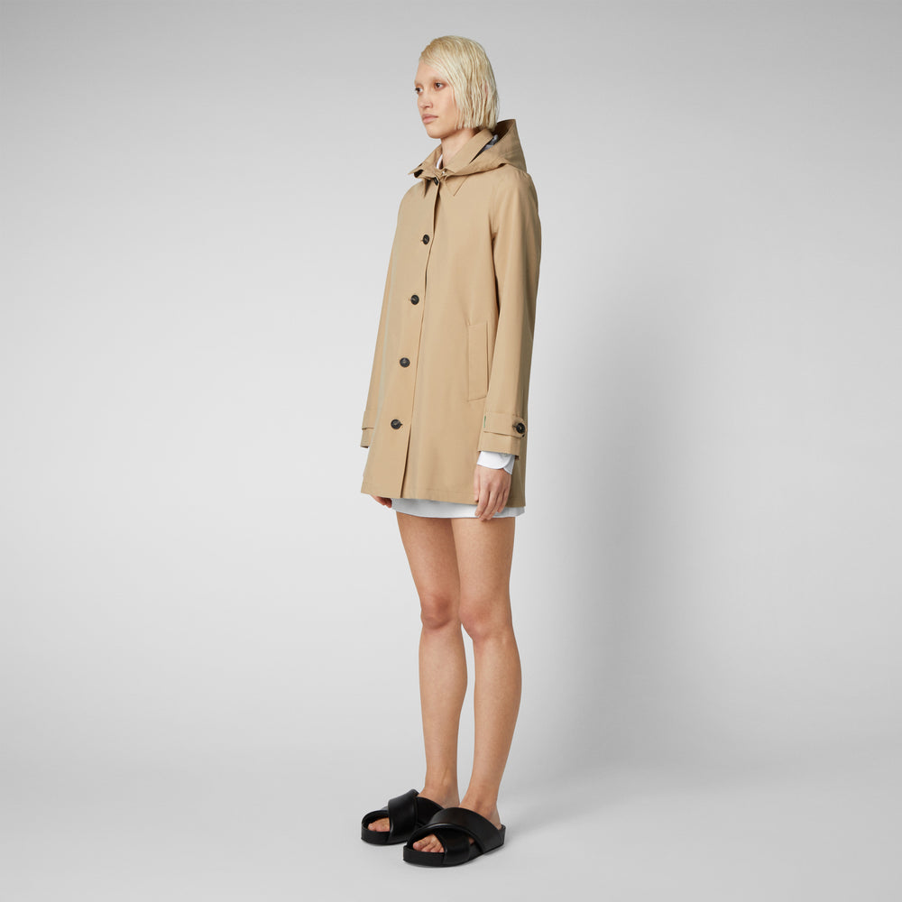 Save the duck Impermeabile donna April beige scuro Soddisfazione Garantita