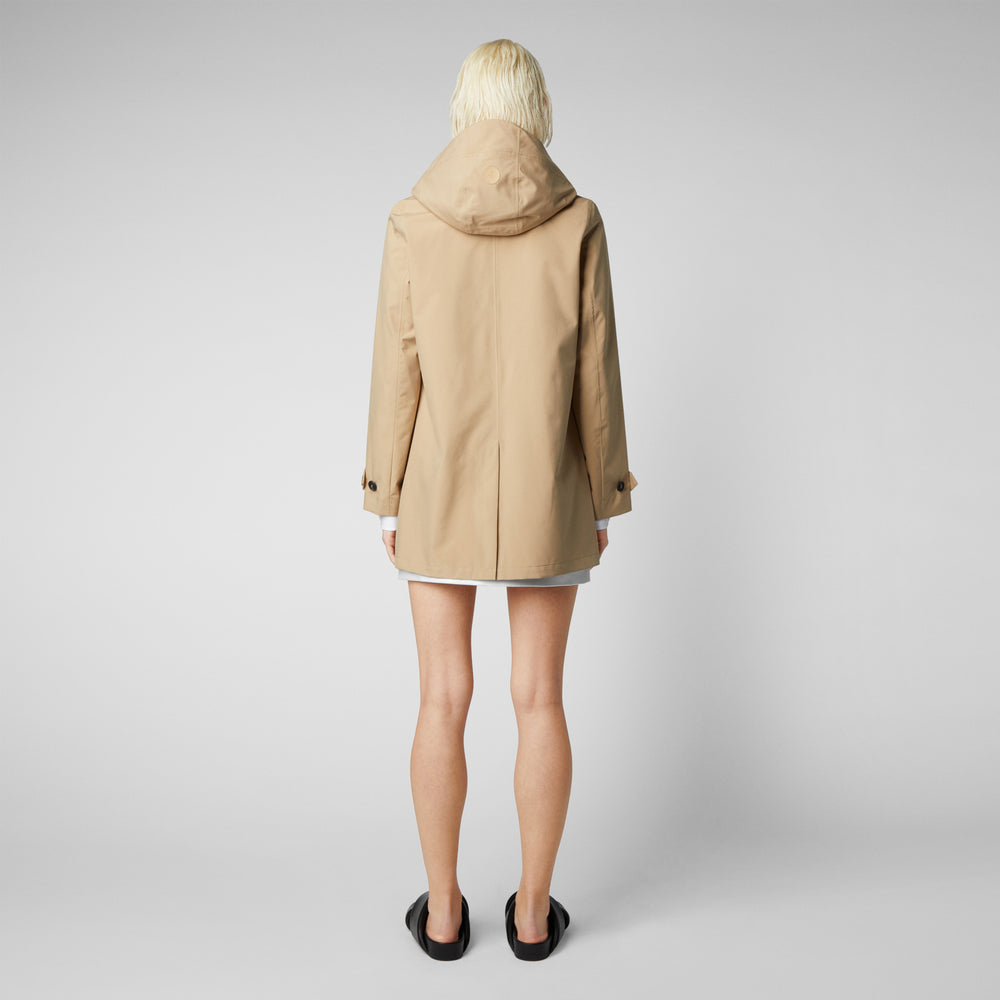 Save the duck Impermeabile donna April beige scuro Soddisfazione Garantita
