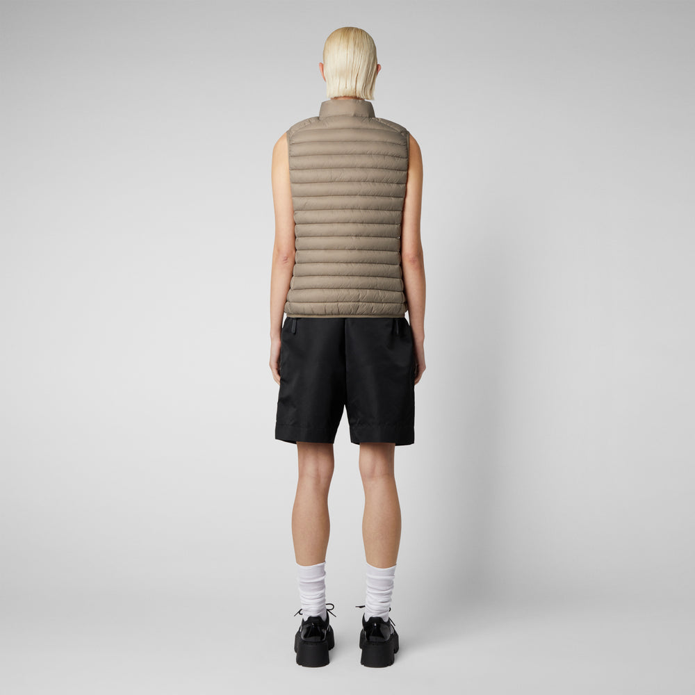 Save the duck Gilet imbottito donna Charlotte Grigio elefante Sconto