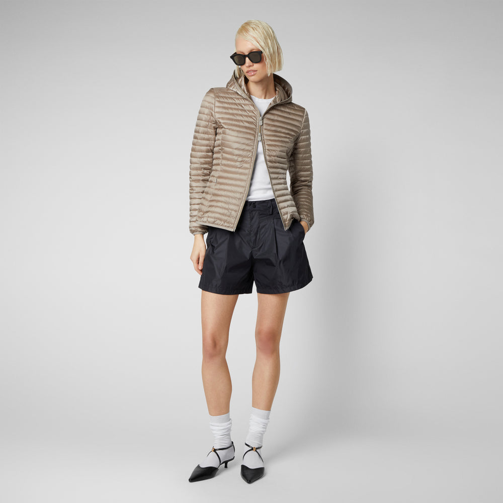 Save the duck Piumino animal free donna Alexa grigio perla Online