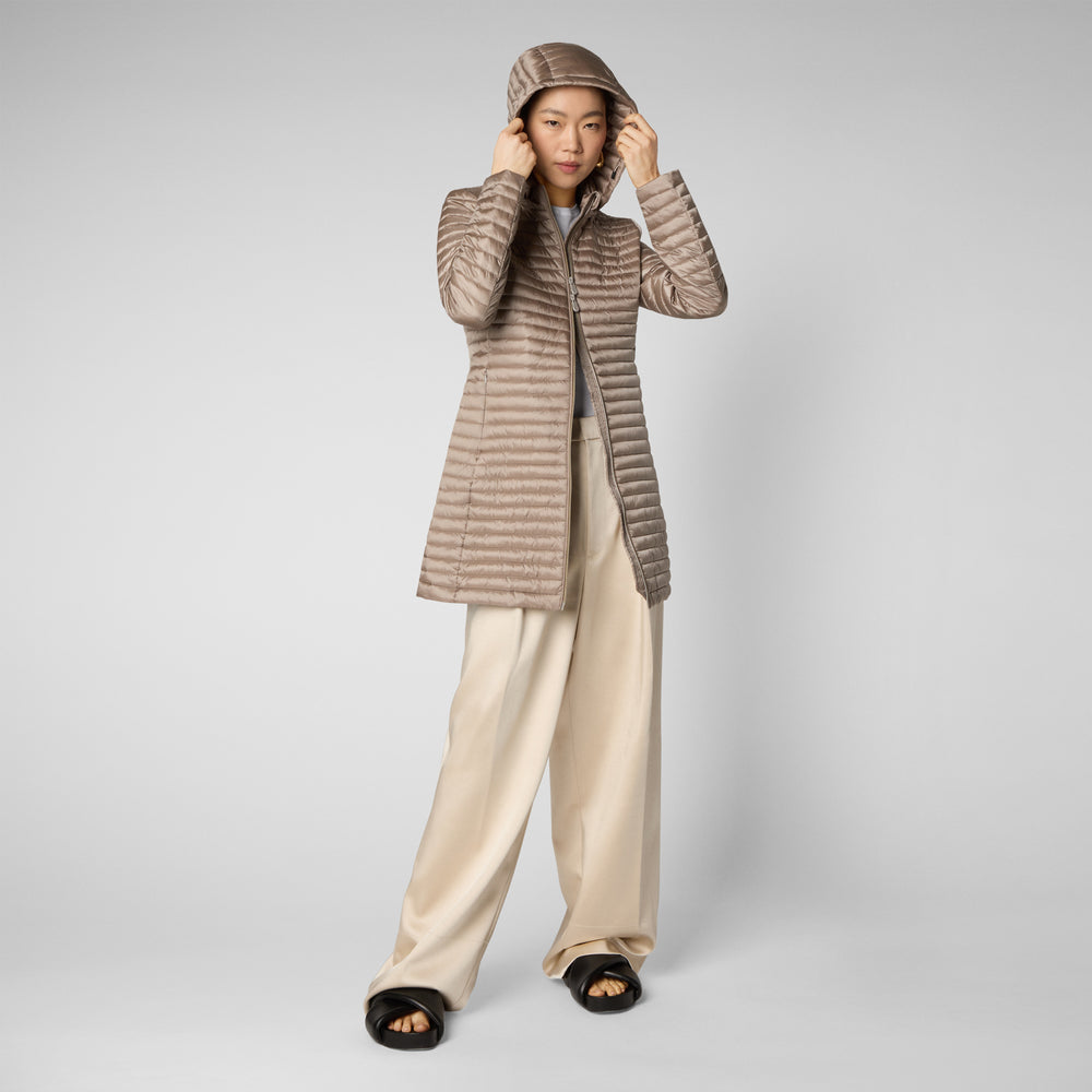 Save the duck Piumino animal free donna Megs grigio perla Outlet