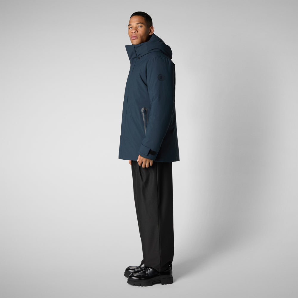 Save the duck PARKA UOMO WILDER IN BLU NERO Vendita Calda