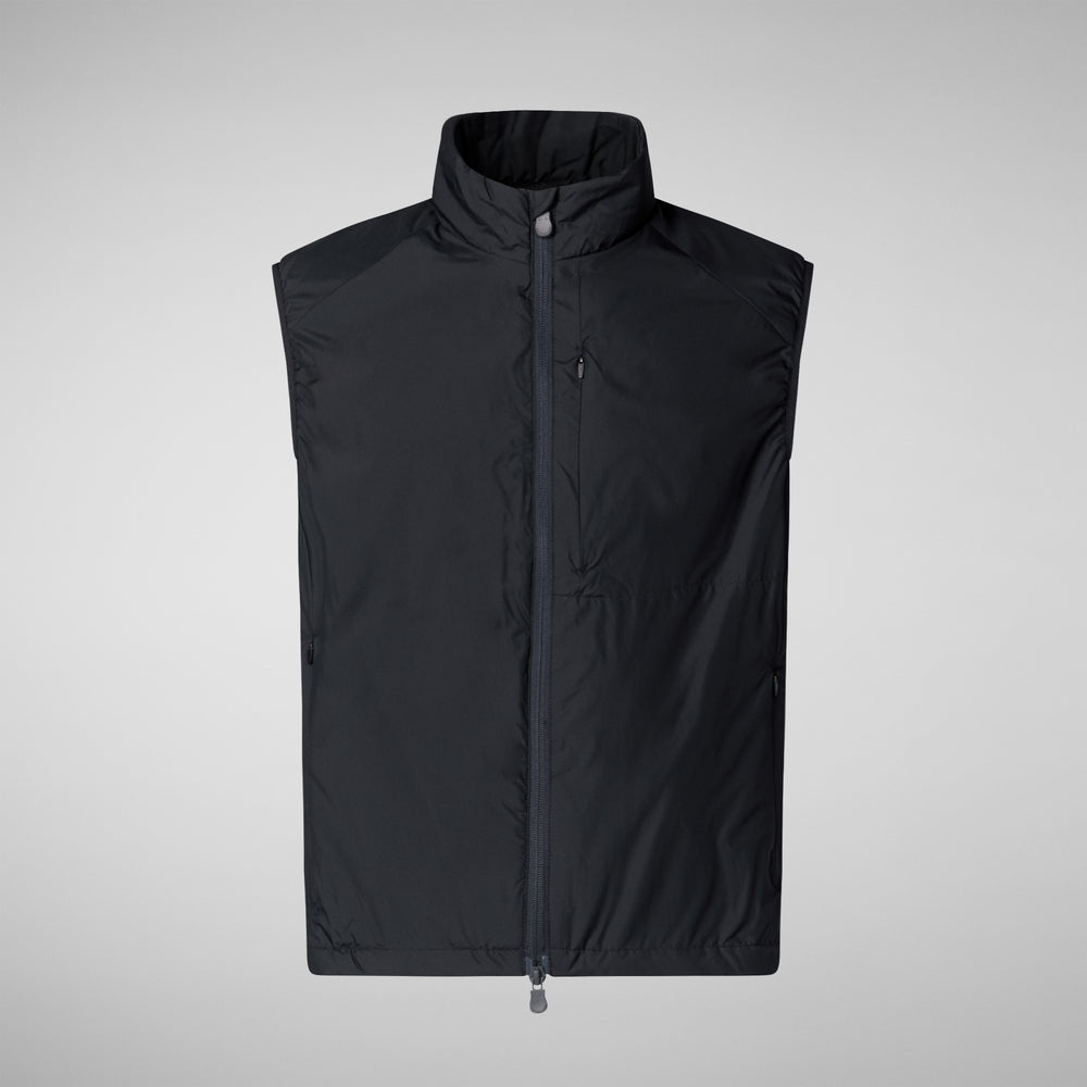Save the duck GILET UOMO TURNER IN BLU NERO Vendita Economica