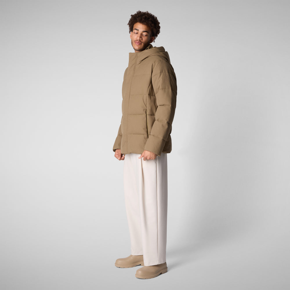 Save the duck PIUMINO ANIMAL FREE CON CAPPUCCIO UOMO FNIAN VERDE Vendite Flash