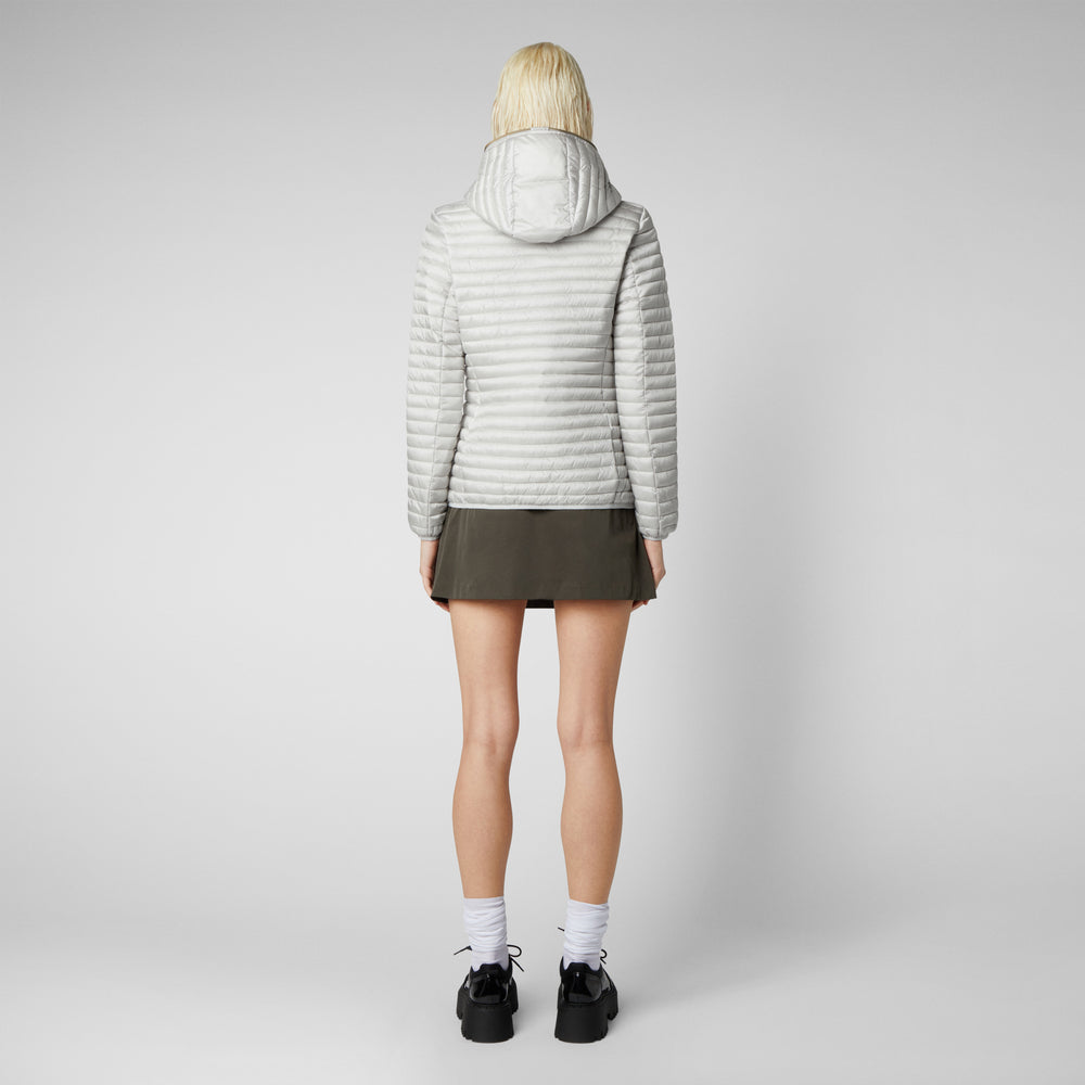 Save the duck Piumino animal-free donna Alexa Grigio nebbia 2025