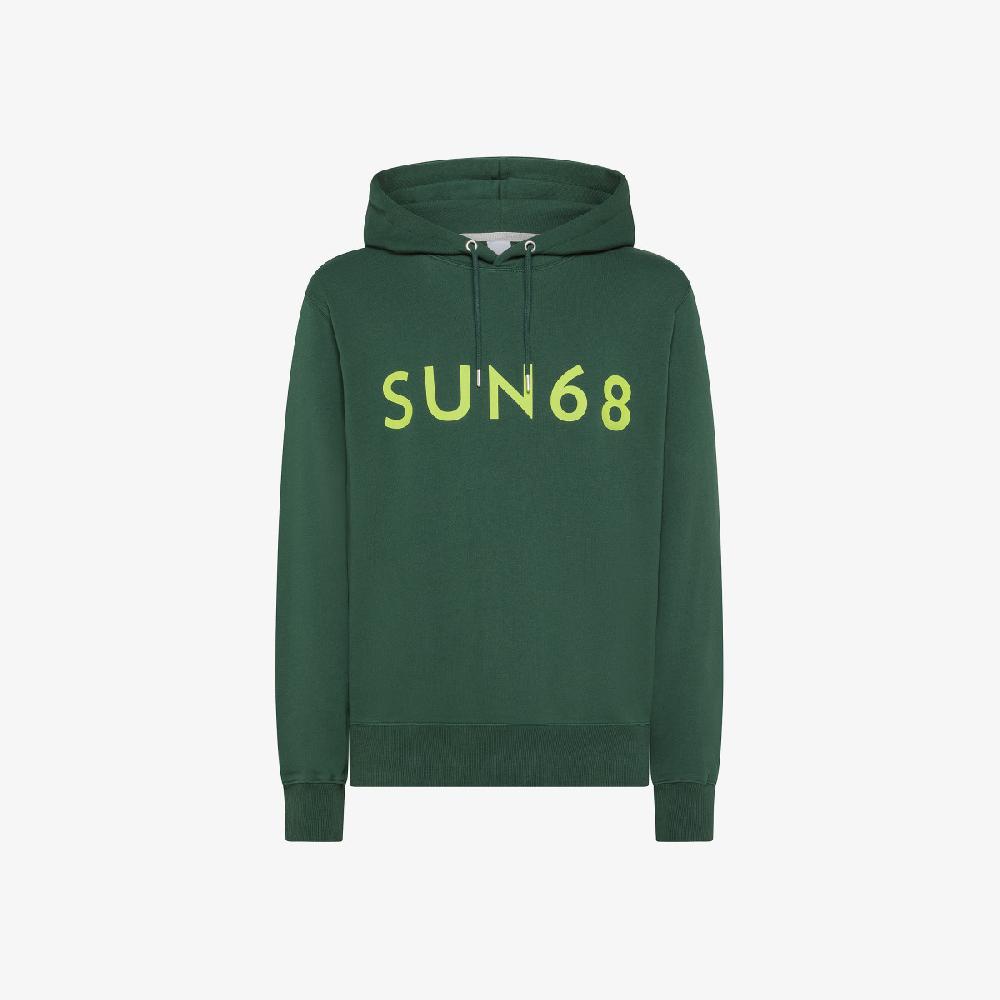 Sun 68 Felpa In Cotone Con Cappuccio - Uomo Pezzi Unici