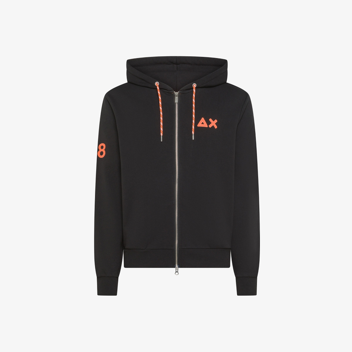 Sun 68 Felpa In Cotone Con Cappuccio E Zip - Uomo Hotsell