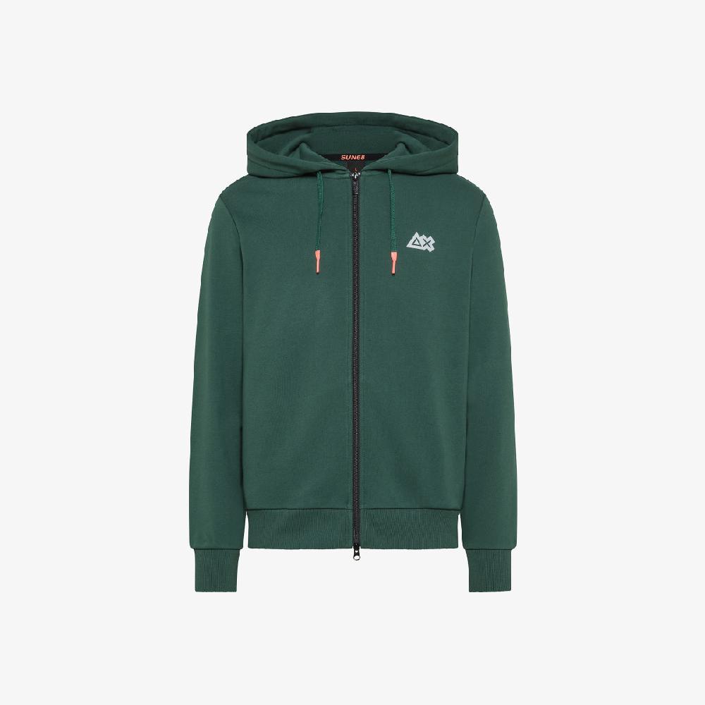 Sun 68 Felpa In Cotone Con Cappuccio - Uomo Offerta settimanale