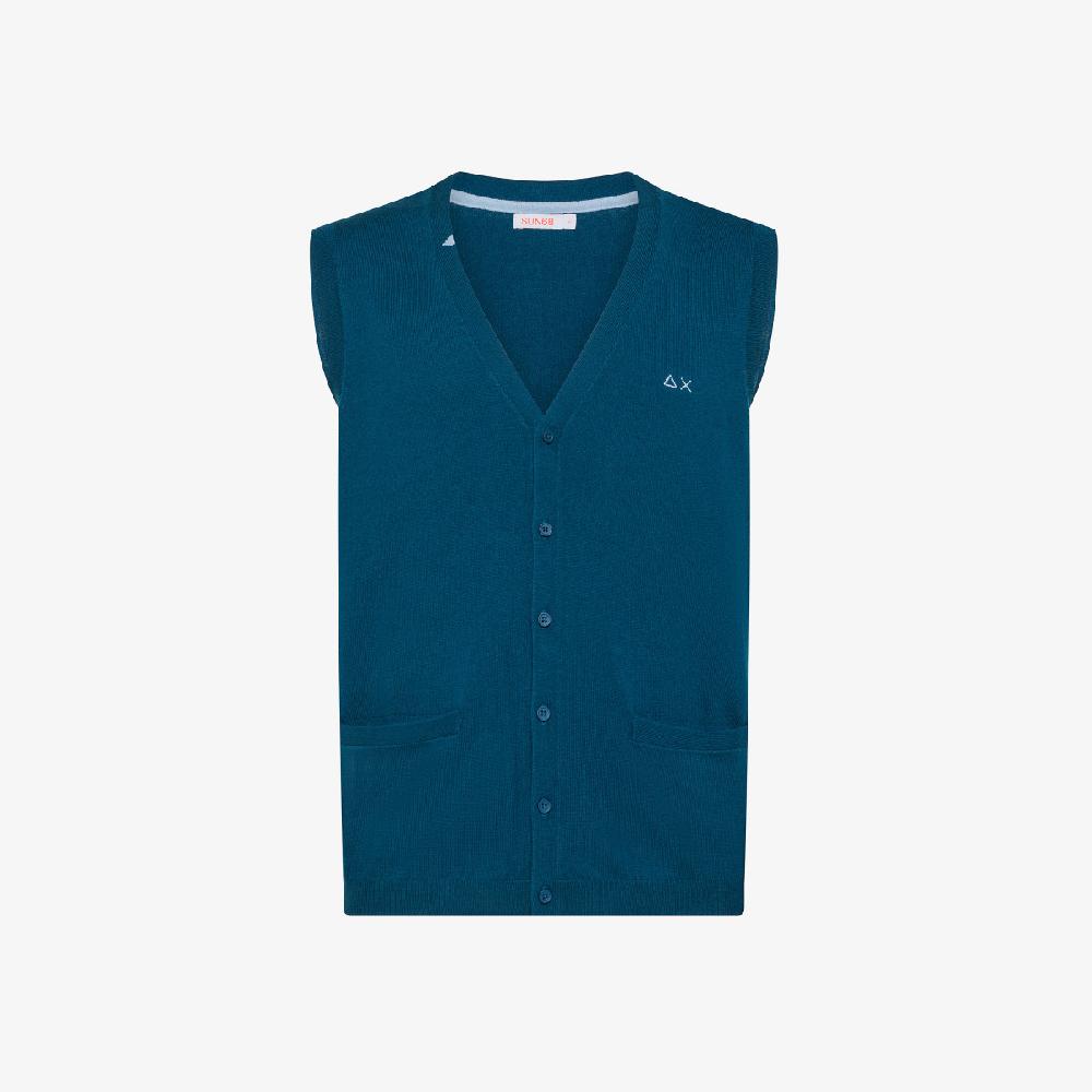 Sun 68 Gilet In Lana E Cotone - Uomo