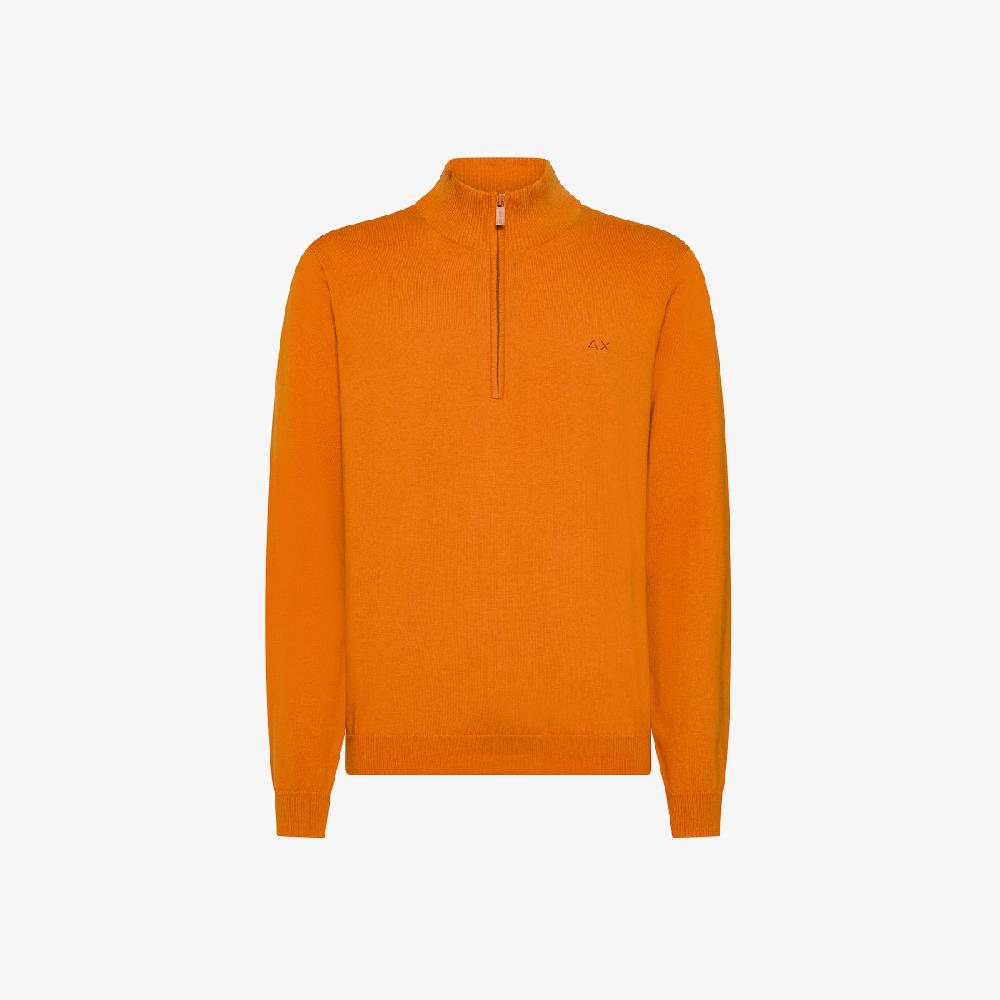 Sun 68 Maglia In Lana E Cotone Con Zip - Uomo In Vendita